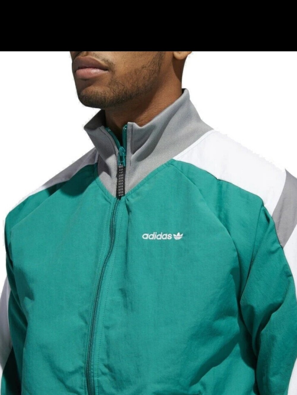 Adidas Originals Mens 90s EQT Block Windbreaker Retro Lightweight Track Jacket M